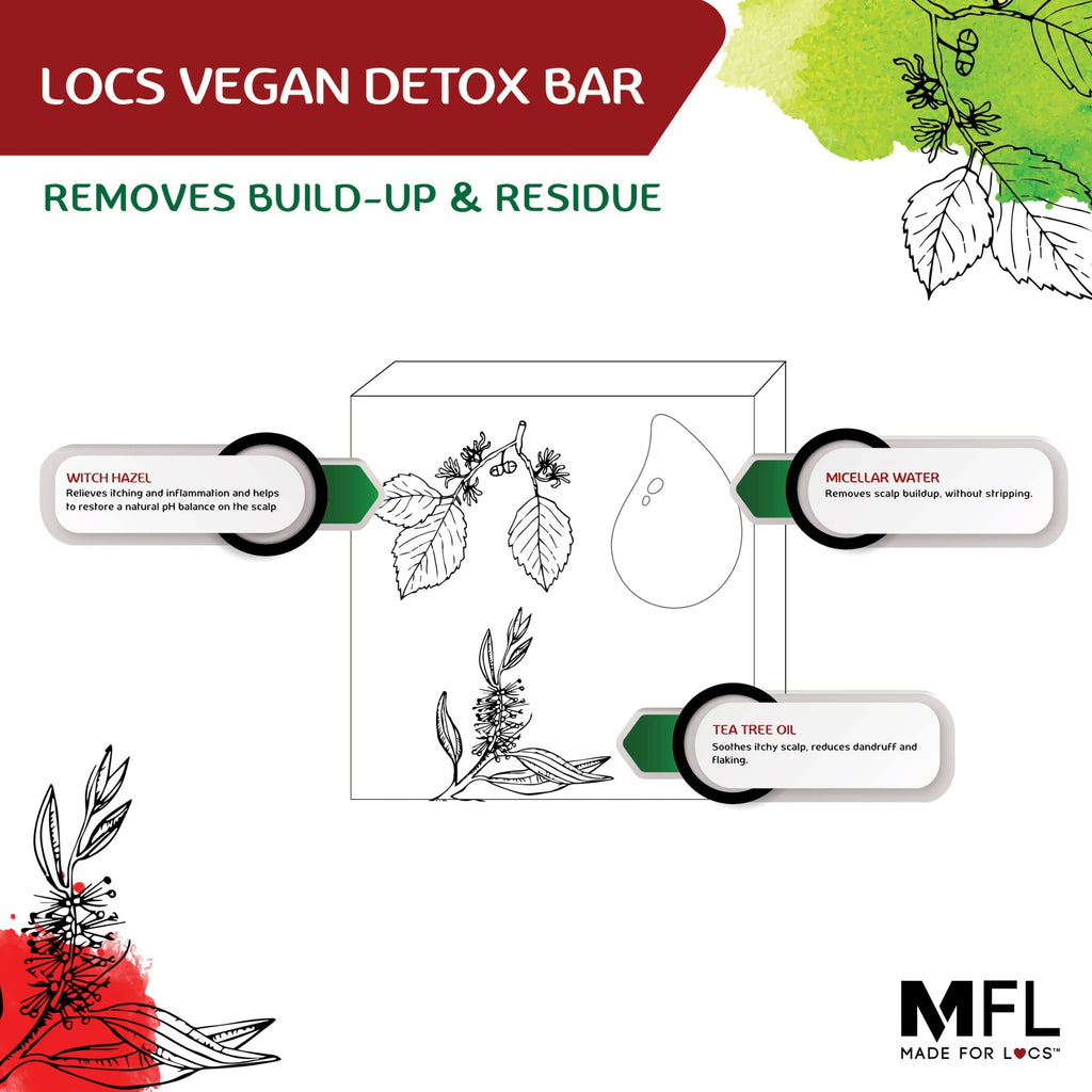 Made For Locs Vegan Detox Bar | Deep Clean for Locs | MFL
