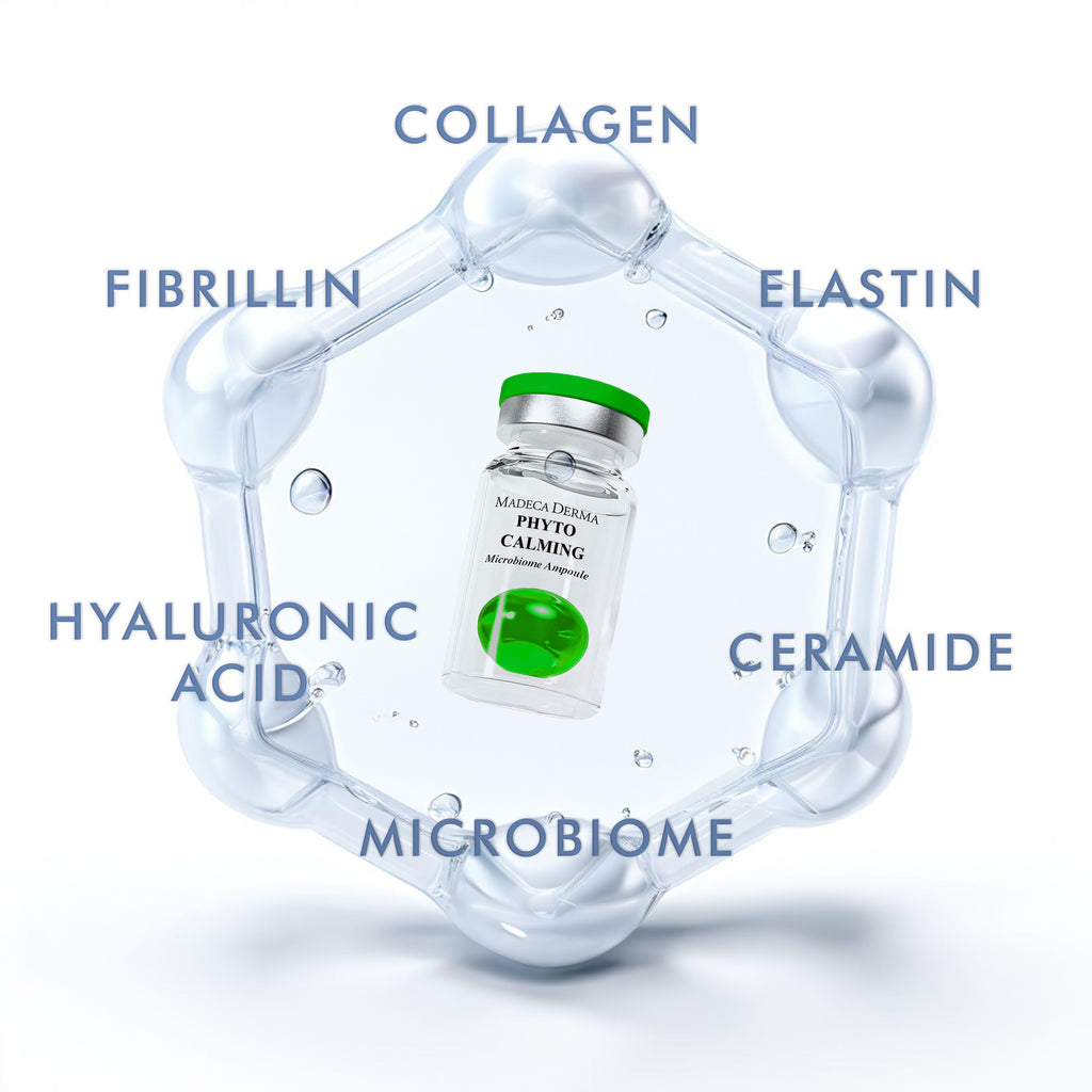 MADECA DERMA Phyto Calming Microbiome Ampoule – Hydration, Anti-Redness & Barrier Support (5 x 0.23 fl oz)