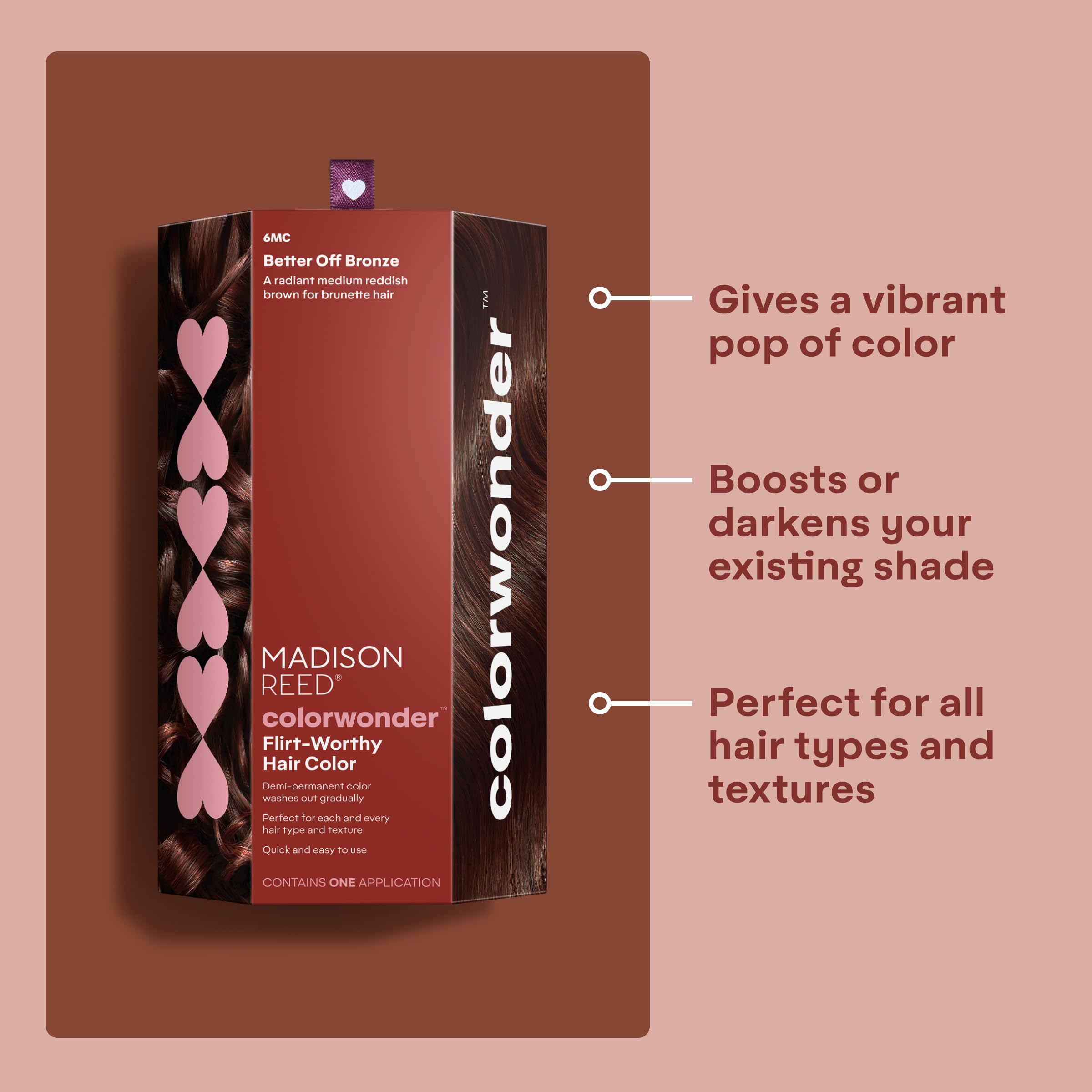 Madison Reed ColorWonder Demi-Permanent Hair Color – Better Off Bronze (6MC), Ammonia-Free, Cruelty-Free, Pack of 2