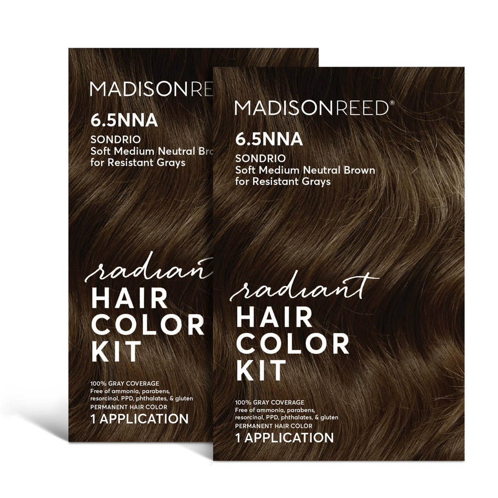 Madison Reed Radiant Color Kit 6.5NNA Medium Neutral Brown (Sondrio) – 2 Pack