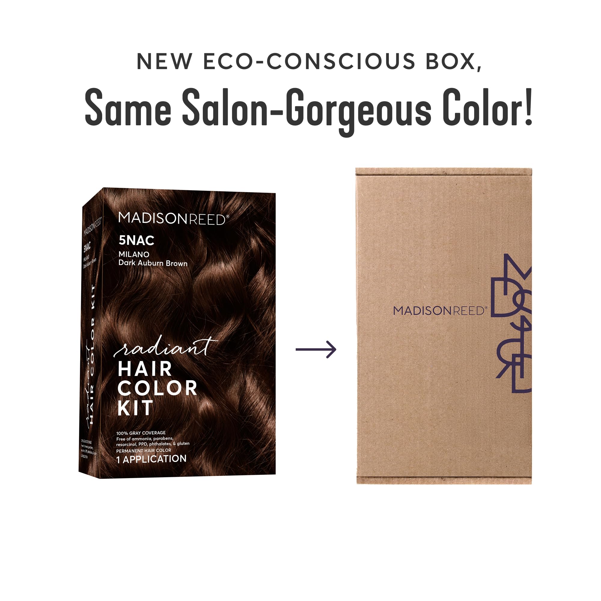 Madison Reed Radiant Hair Color Kit 5NA Torino Brown - 2-Pack, Ammonia-Free