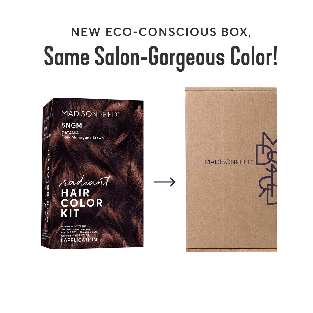 Madison Reed Radiant Color Kit 5NGM Dark Cinnamon Brown with Gold Mahogany Tones – 2 Pack
