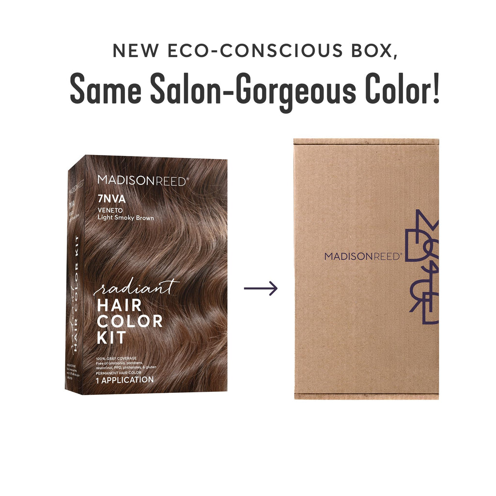 Madison Reed Radiant Color Kit 7NA Arezzo Brown – Gray-Blending, 2-Pack, PPD-Free & Ammonia-Free