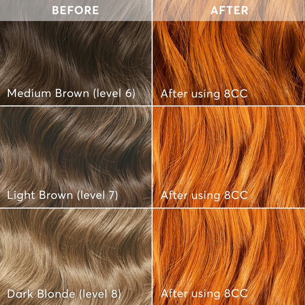 Madison Reed Radiant Color Kit 8CC Dark Vivid Copper Blonde (Matera Marigold) – PPD-Free & Ammonia-Free, 2 Pack