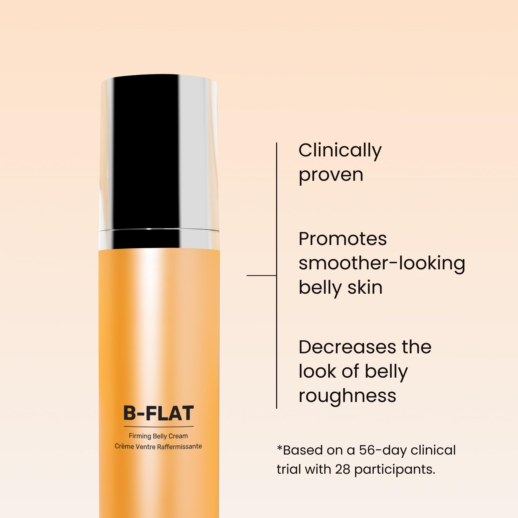 MAËLYS B-FLAT Belly Firming Cream - Postpartum Skin Tightening & Moisturizing (3.4 Fl Oz)