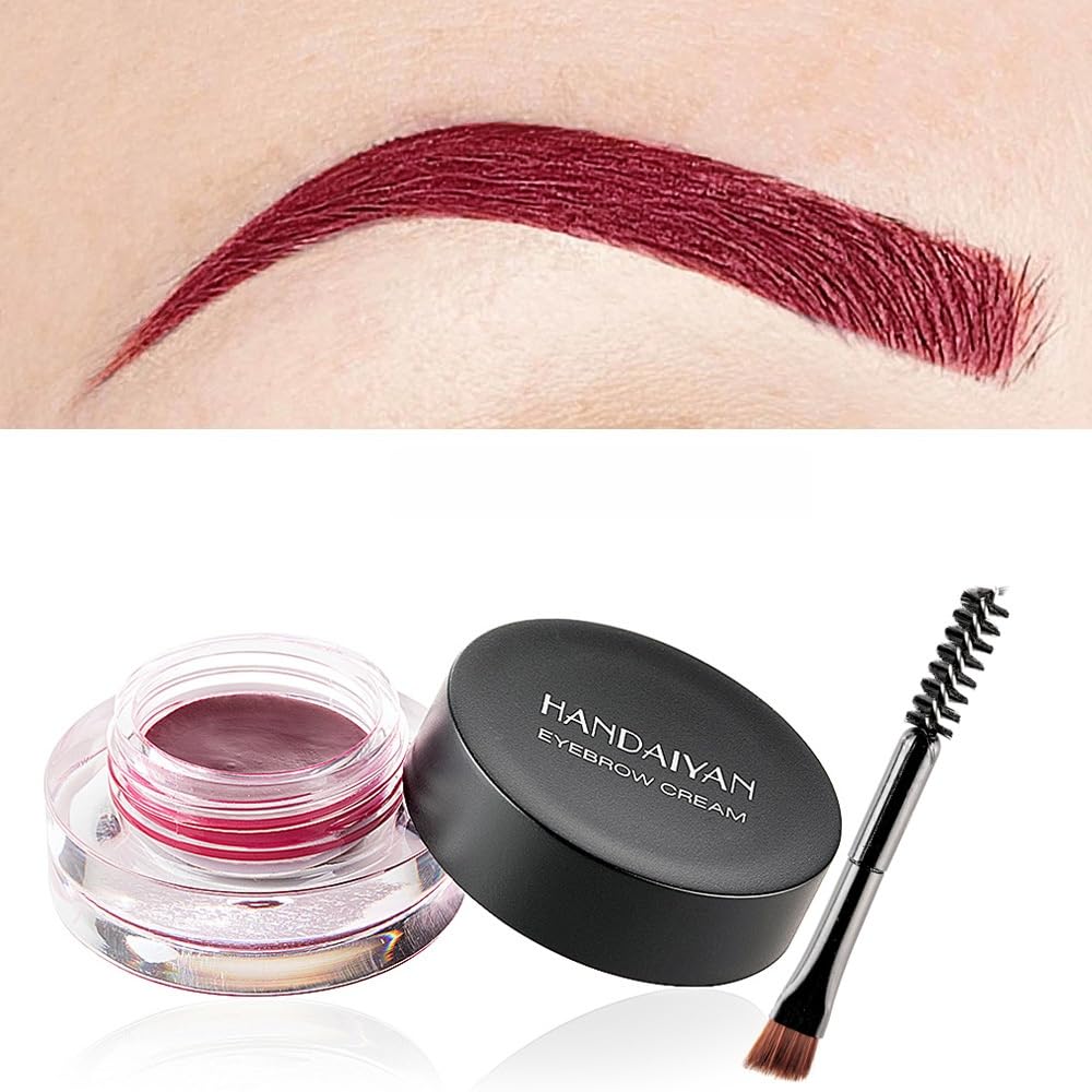 MAEPEOR 12 Colors Eyebrow Pomade — Full-Pigmented, Waterproof Cream Gel for Defined Brows