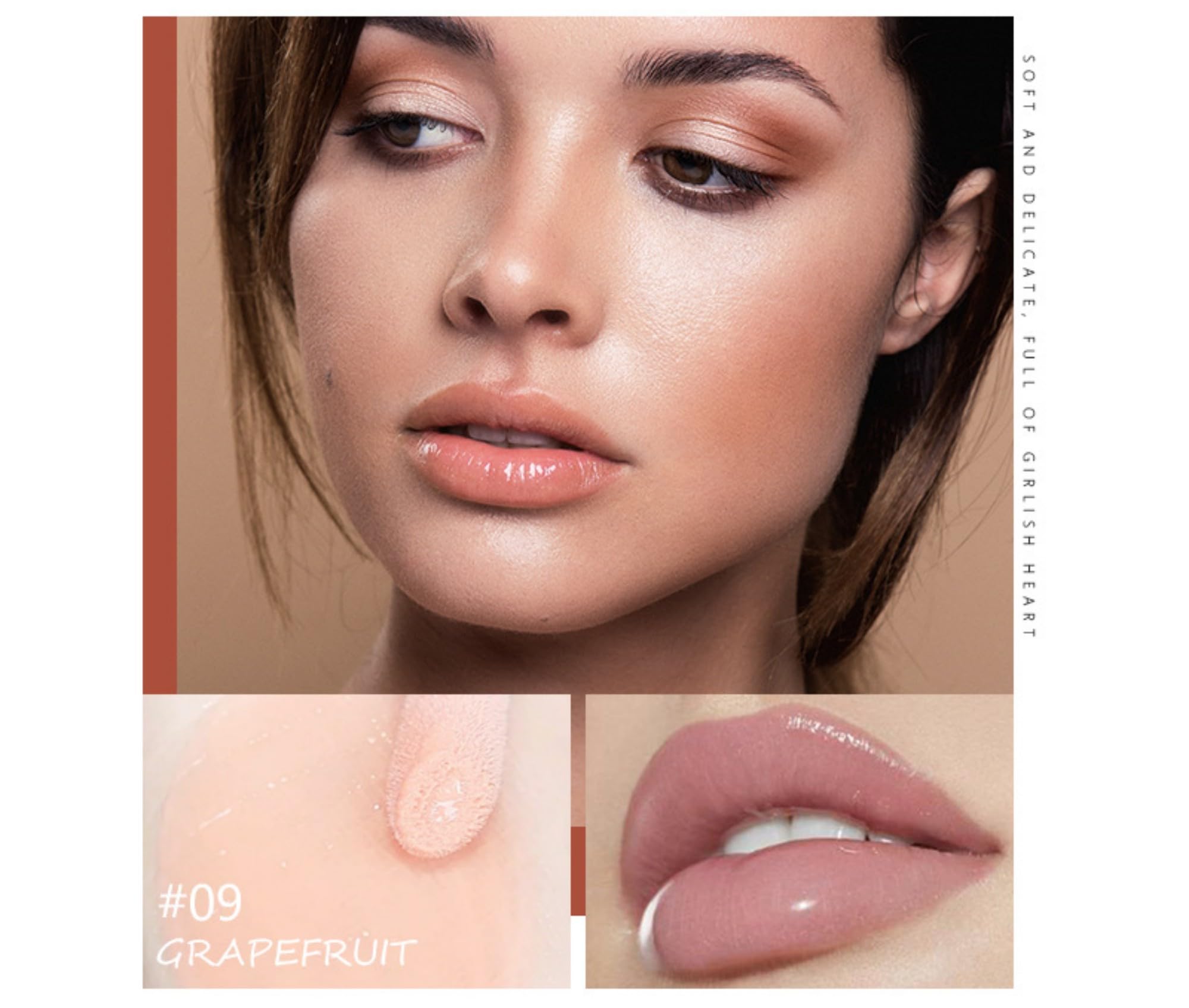 MAEPEOR 8-Piece Shimmer Lip Gloss Set | Non-Sticky, Hydrating Gloss with Long-Lasting Shine