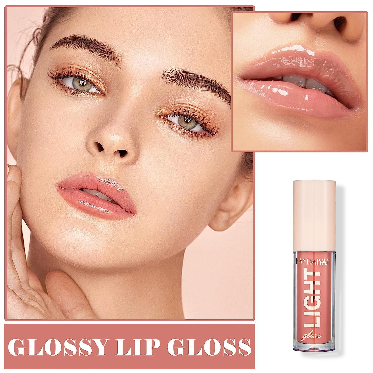 MAEPEOR Moisturizing Lip Gloss Set 6PCS – Neutral Nude, Nourishing & Glossy Lips