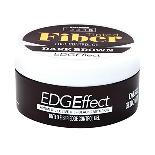 Magic Collection Tinted Edge Control Gel – Dark Brown, 3.38 oz Jar