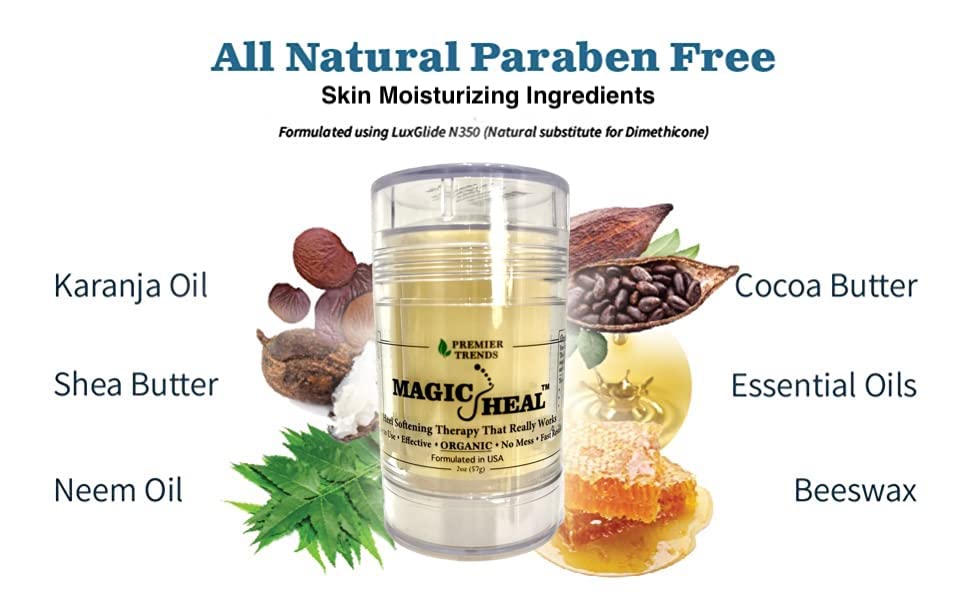 MagicHeal Heel Therapy – Hydrating Organic Foot Cream for Dry, Cracked Heels | MAGIC HEAL