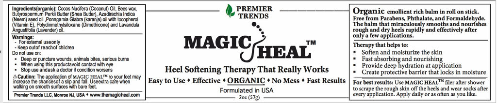 MagicHeal Heel Therapy – Hydrating Organic Foot Cream for Dry, Cracked Heels | MAGIC HEAL