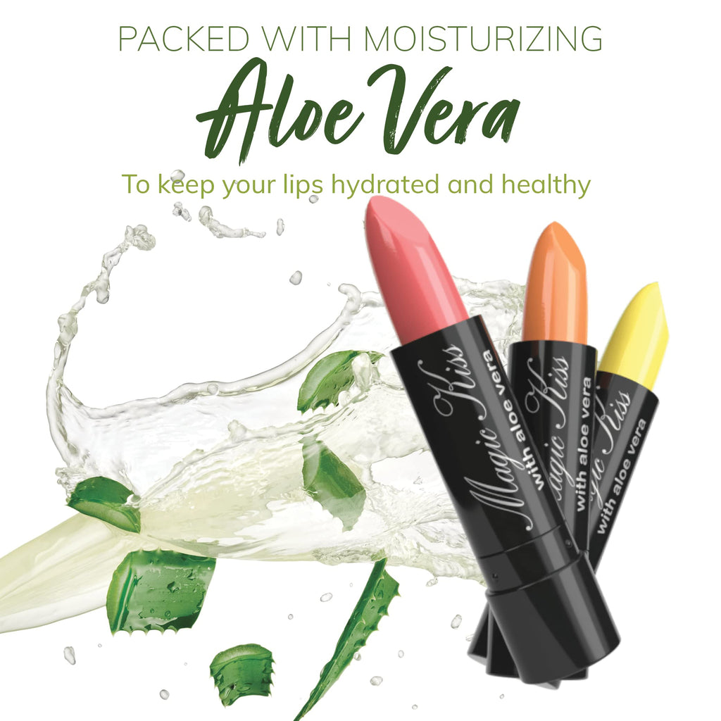 Magic Kiss Color Changing Matte Lipstick Set – 2 Pack (Gold & Purple) | Aloe Vera Hydration | Made in USA