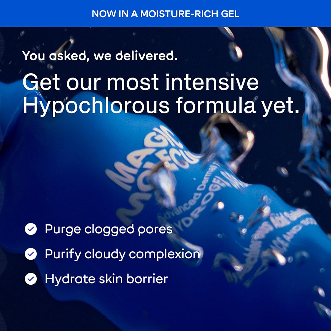 Magic Molecule Dermal Repair Hydrogel Spray with Hypochlorous Acid – All Skin Types (3.4 oz) Pack of 2