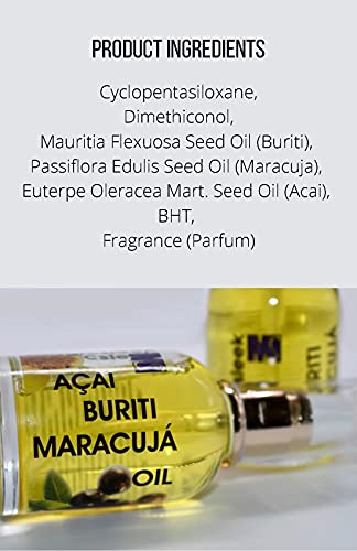 MagicSleek Acai Oil 60 ml – Hair Serum with Maracuja & Buriti Oil | Frizz Control & Shine