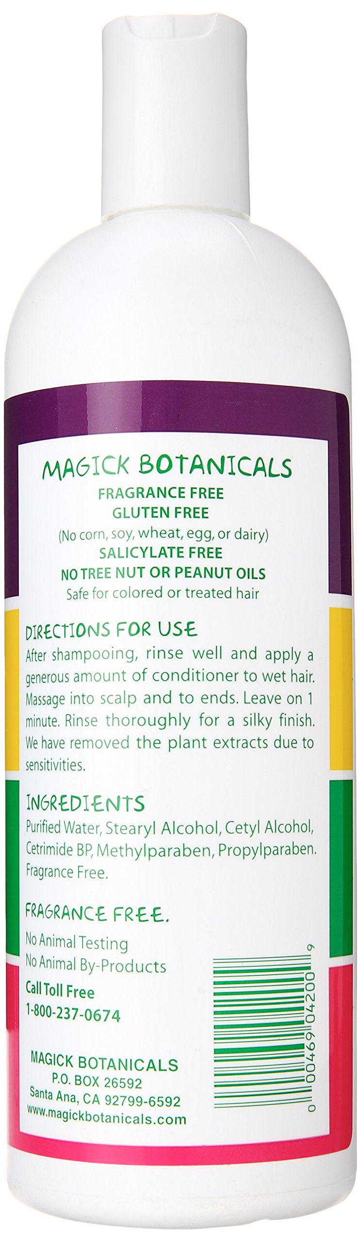 Magick Botanicals Conditioner – Fragrance Free & Oil Free, 16 Ounce