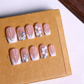 MAGLFELL Press On Nails - Short Square Handmade Nail Art | DIY Kit