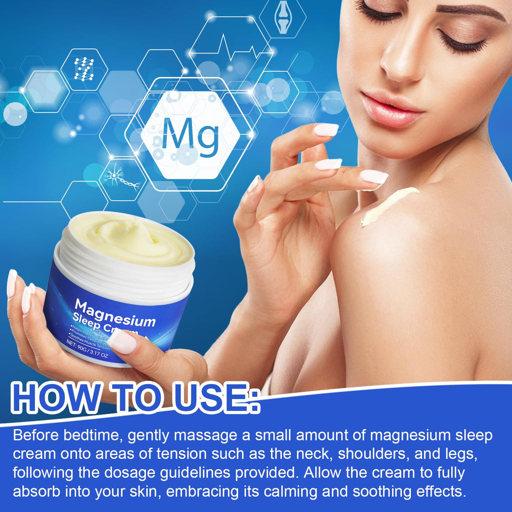 Magnesium Cream - Fast-Absorbing Lotion for Sleep, Feet, Legs & Joints
