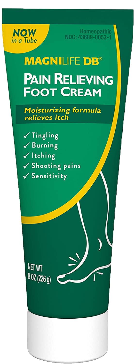 MagniLife DB Foot Cream - Calming Relief for Burning, Tingling & Dry Skin | 8 oz