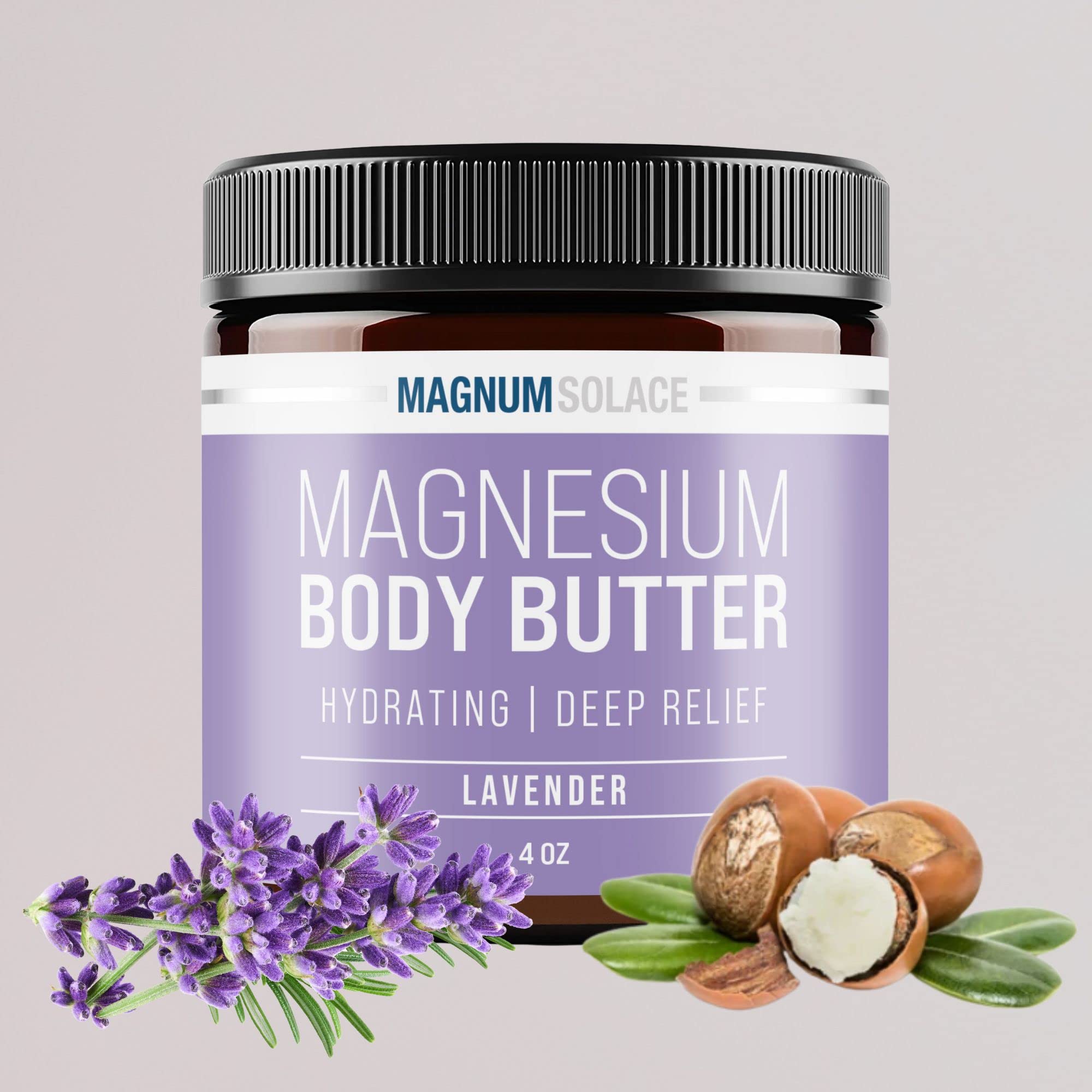 Magnum Solace Magnesium Body Butter with Lavender – Deep Hydration
