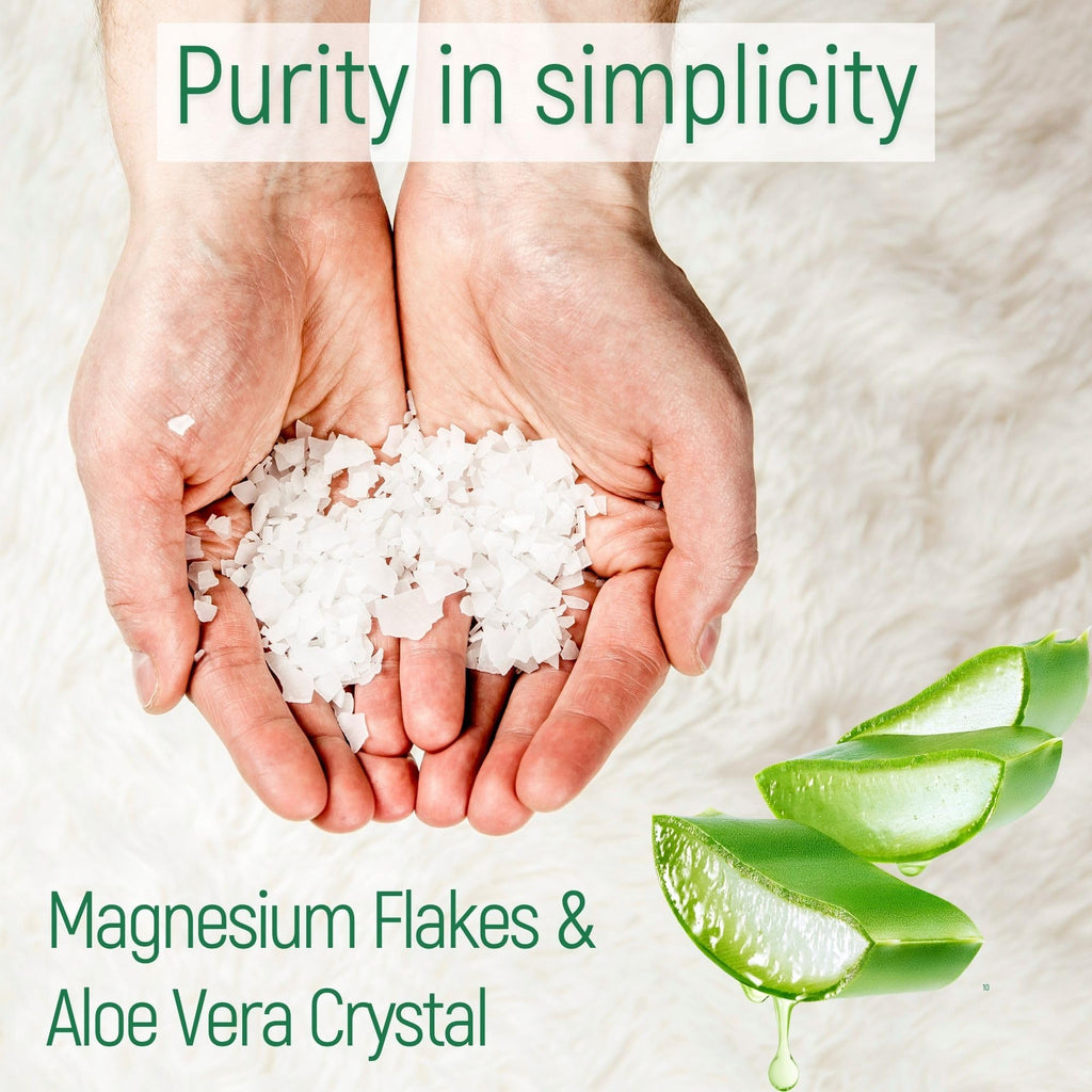 Magnum Solace Magnesium Bath Flakes with Dead Sea Salt and Aloe Vera – 10 lb