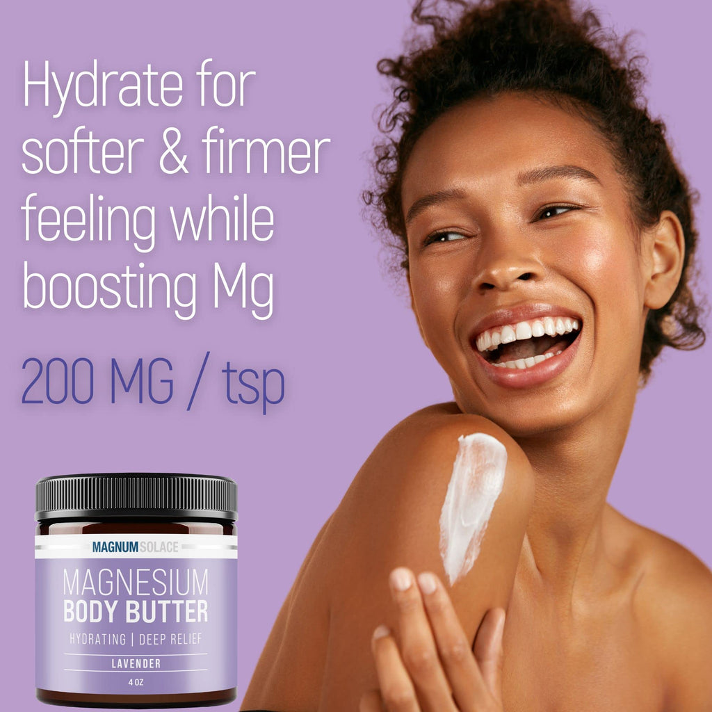 Magnum Solace Magnesium Body Butter with Lavender – Deep Hydration