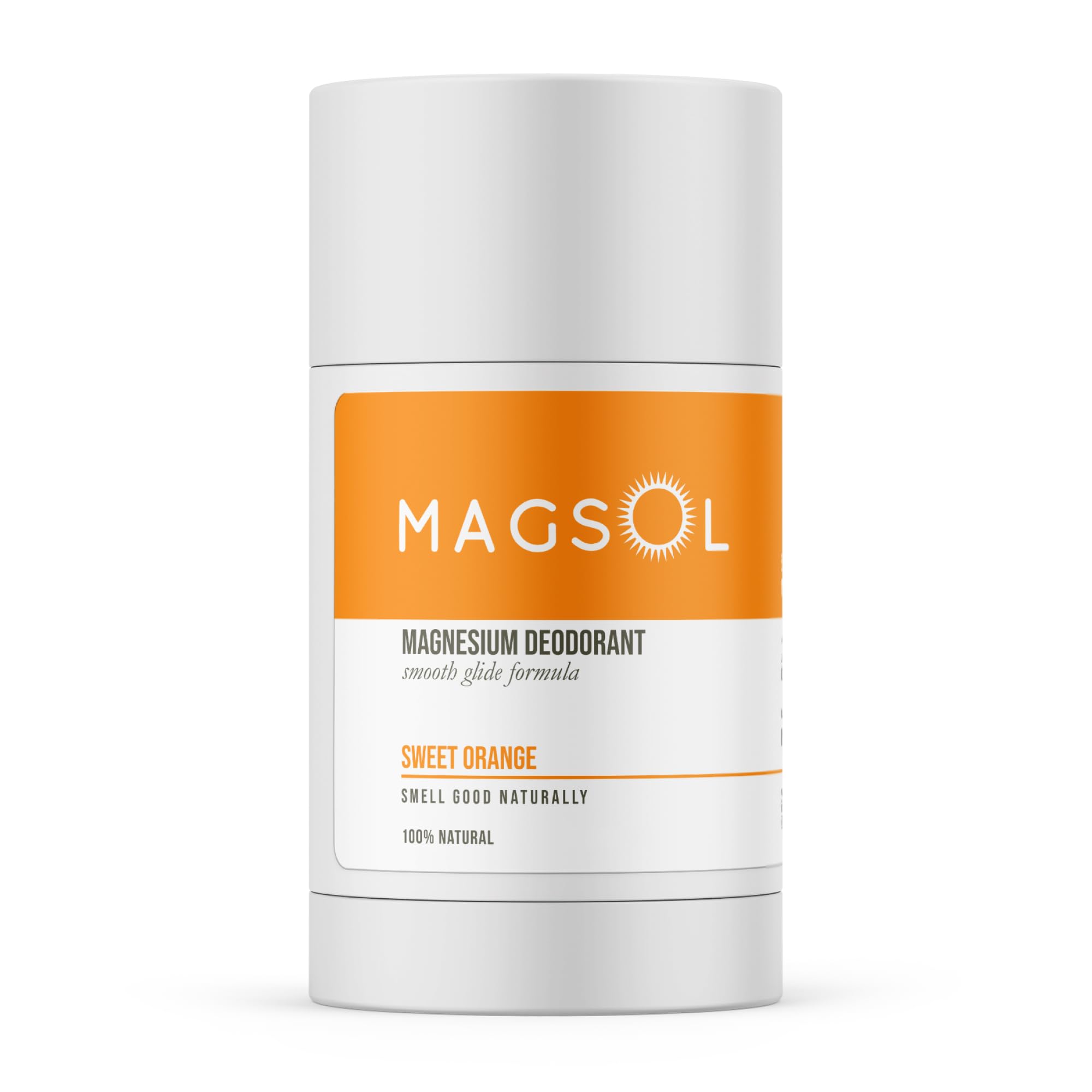 MagSol Magnesium Deodorant for Men – Aluminum Free, Baking Soda Free, Long-Lasting Freshness