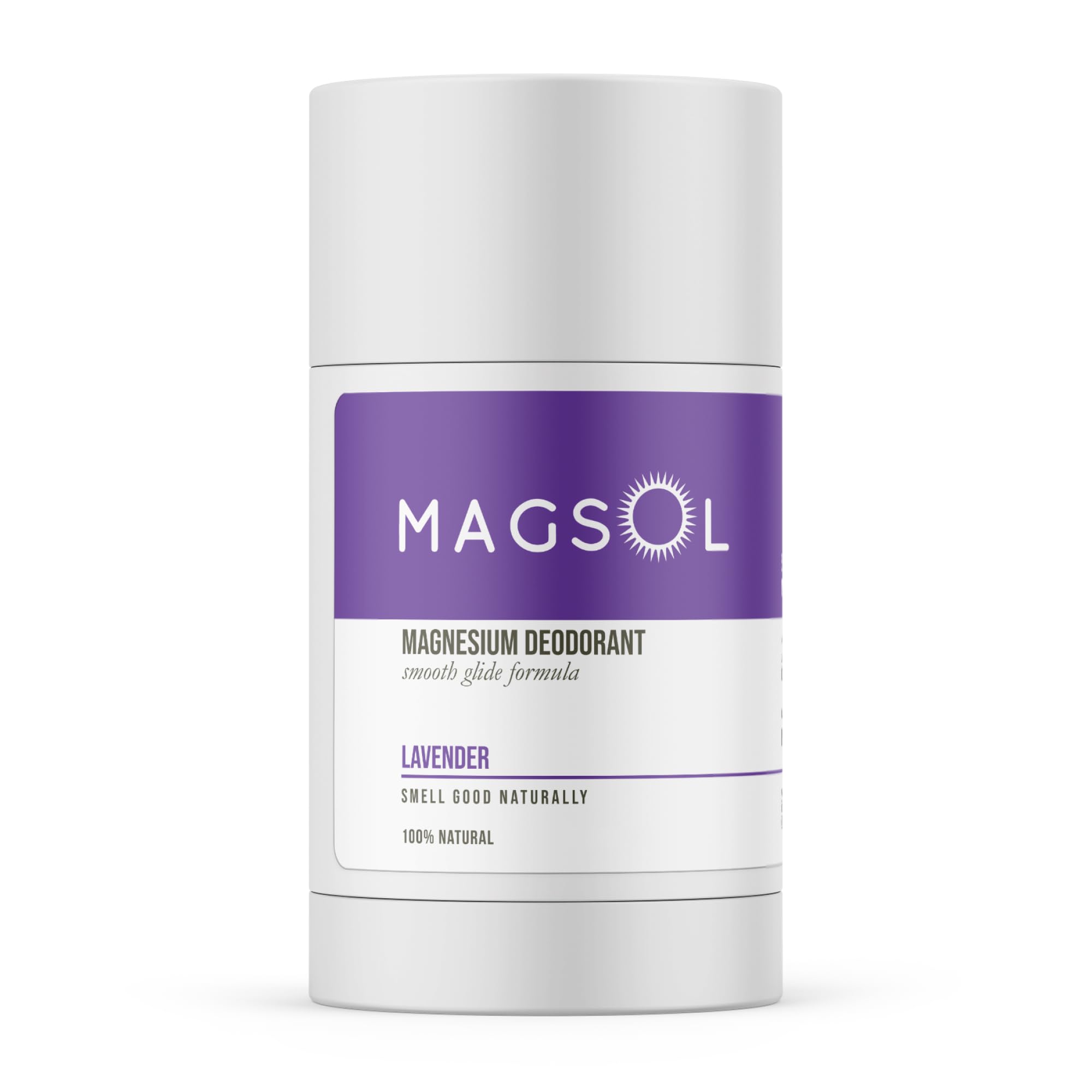 MagSol Organics Magnesium Deodorant for Women – Aluminum Free, Baking Soda Free, Lavender