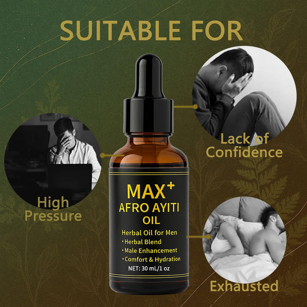 Maidlure Max+ Afro Ayiti Oil – Natural Herbal Massage Oil for Vitality Support