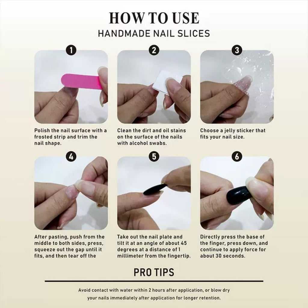 Maigitur 100% 5D Handmade Press On Nails – Brown Ombre with Charms | Long Square DIY Manicure Size M