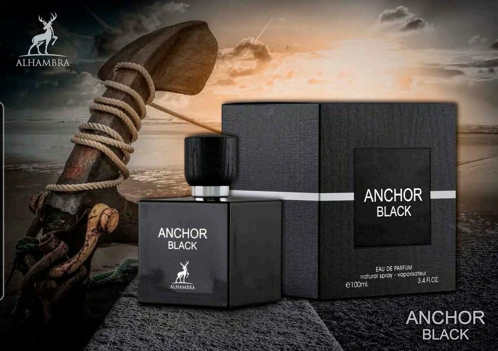 Maison Alhambra Anchor Black Eau de Parfum for Men – 3.4 oz
