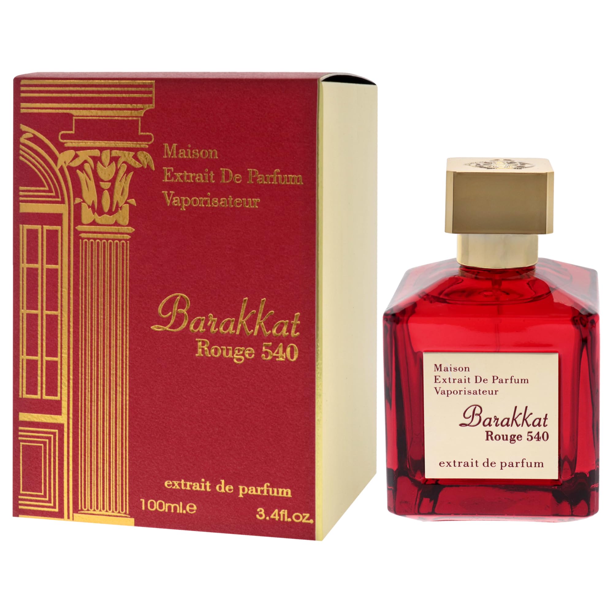 Barakkat Rouge 540 by Maison Alhambra for Women – 3.4 oz Extrait de Parfum Spray