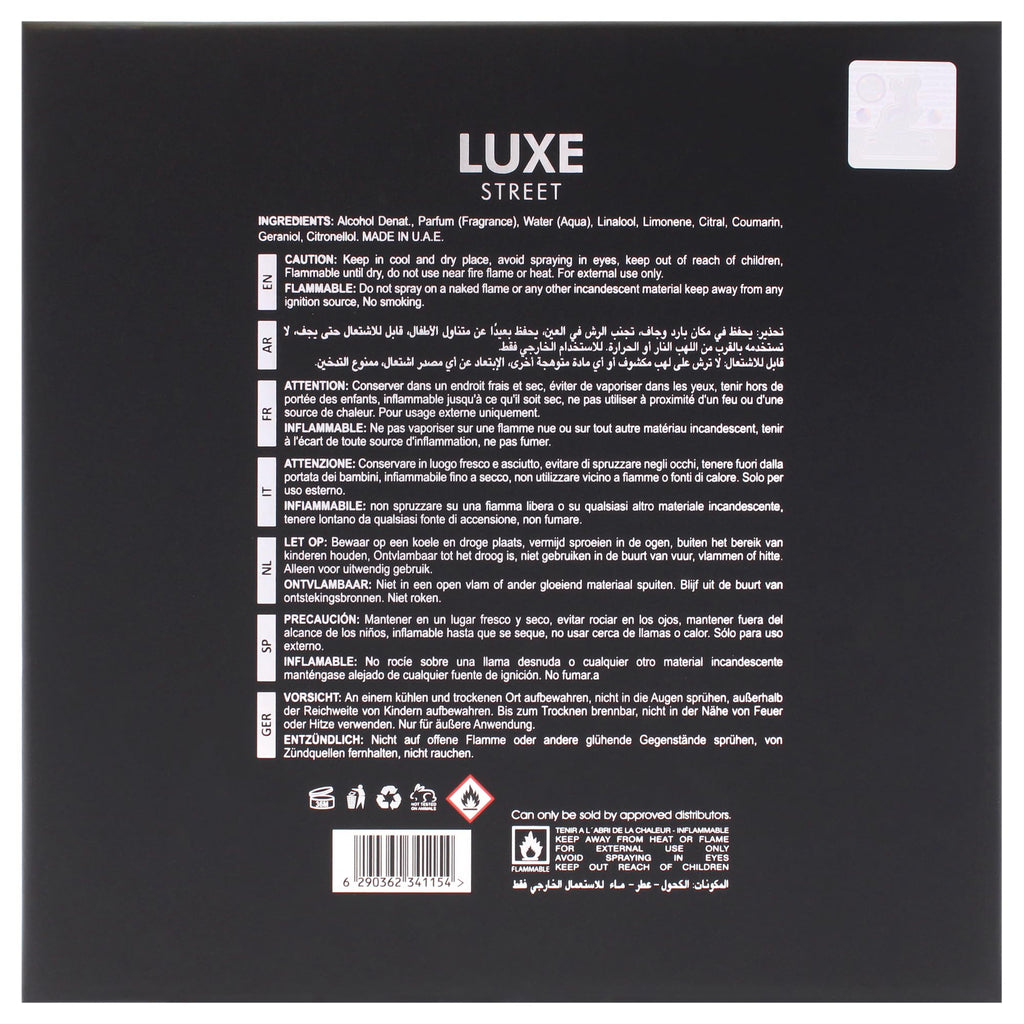 Maison Alhambra Luxe Street – Unisex Citrus Woody Amber Eau de Parfum 100 ml