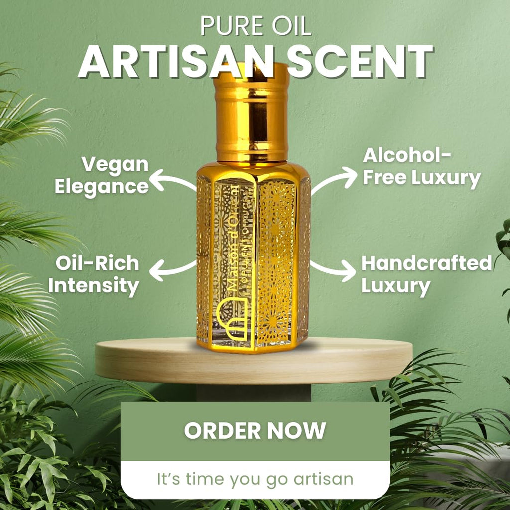 Maison d’Orient A Whiff of Five: 12mL Alcohol-Free Perfume Oil for Women – Attar-Style Roll-On