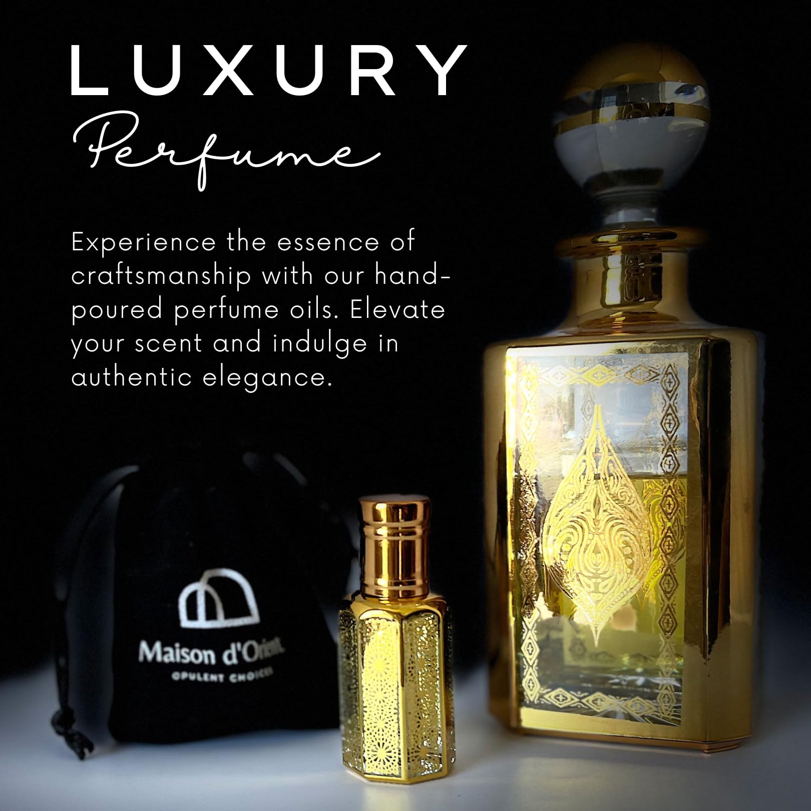 Maison d'Orient Anfas 12mL Perfume Oil – Alcohol-Free Attar Style Cologne (Unisex)