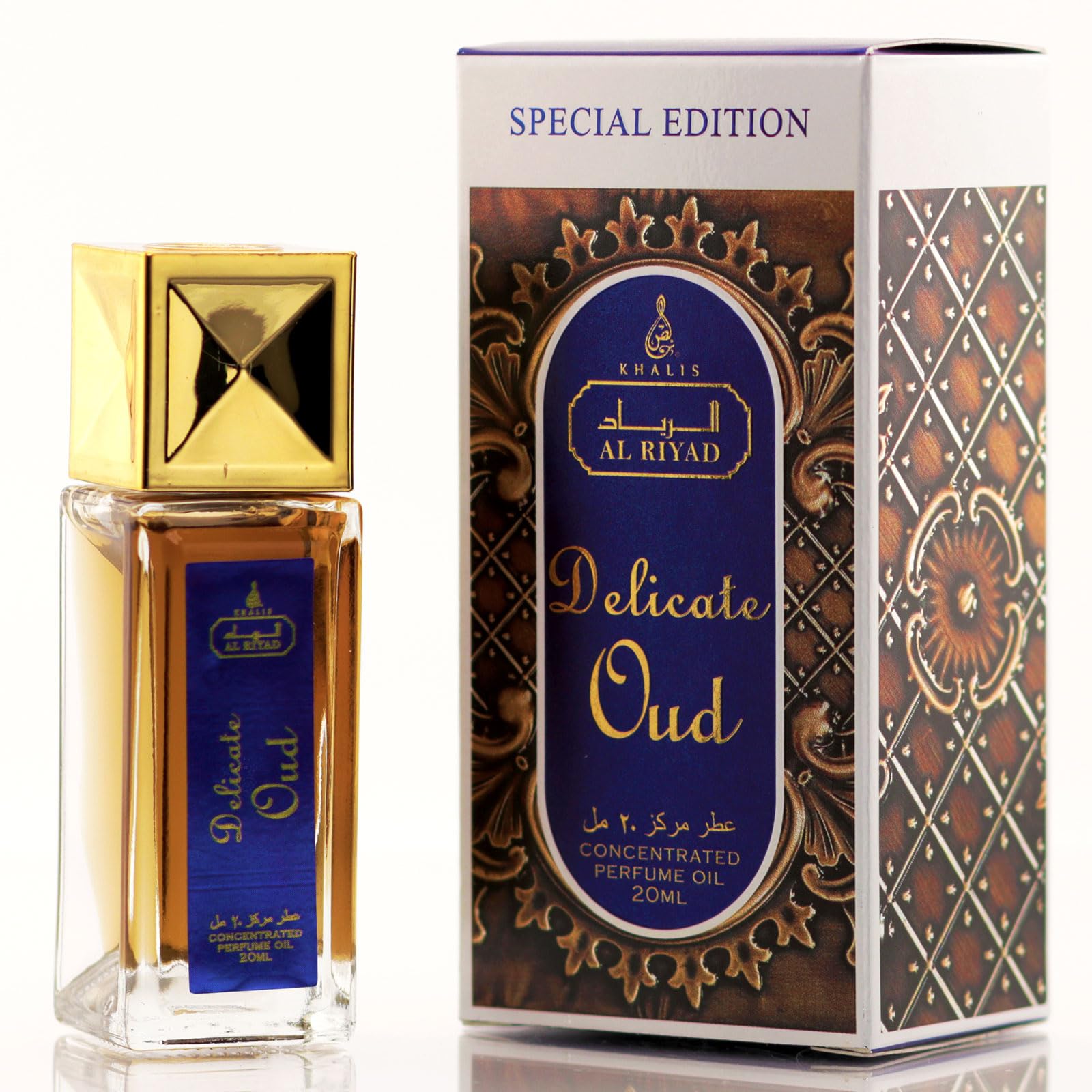 Maison d'Orient Delicate Oud by ALRIYAD – 20ml Unisex Oriental Woody Perfume Oil Roll-On