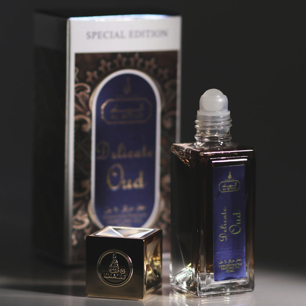 Maison d'Orient Delicate Oud by ALRIYAD – 20ml Unisex Oriental Woody Perfume Oil Roll-On