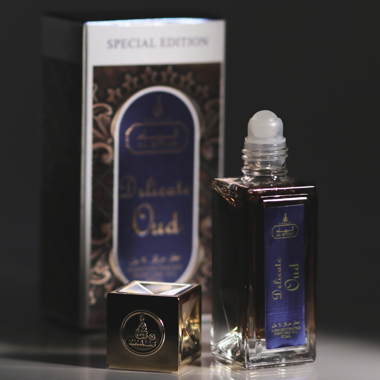 Maison d'Orient Delicate Oud by ALRIYAD – 20ml Unisex Oriental Woody Perfume Oil Roll-On