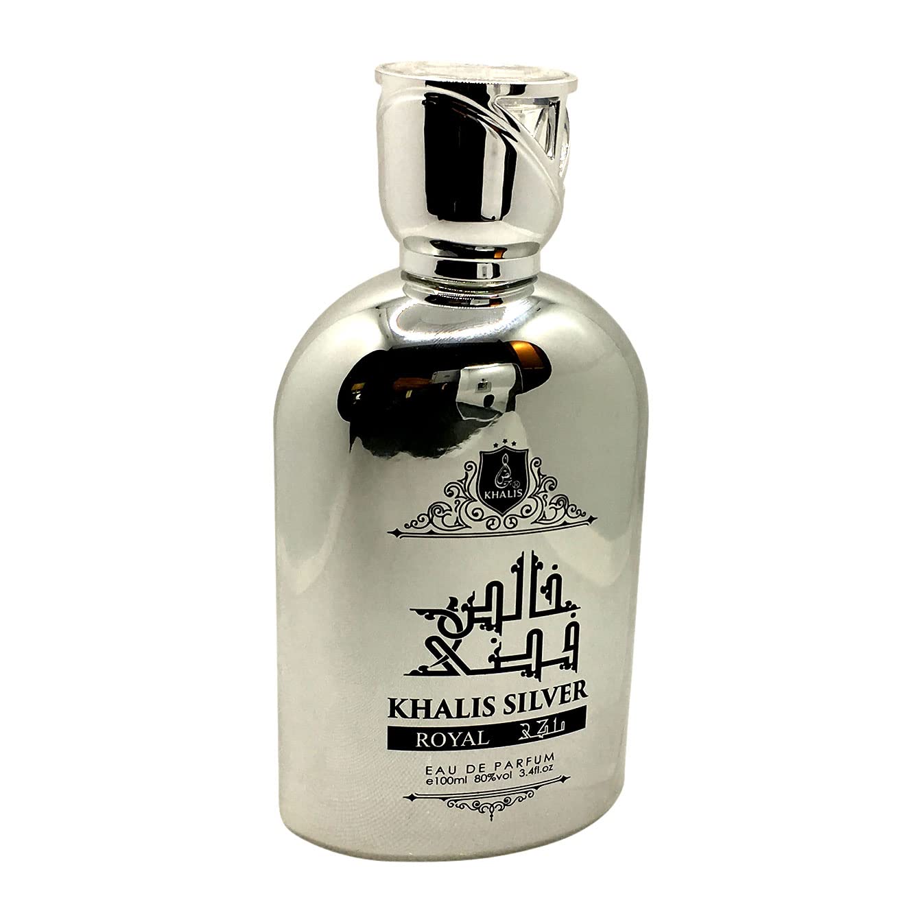 Maison d'Orient Silver Royal Eau de Parfum 3.4 oz | Unisex Oriental Leather with Bergamot, Cardamom & Saffron