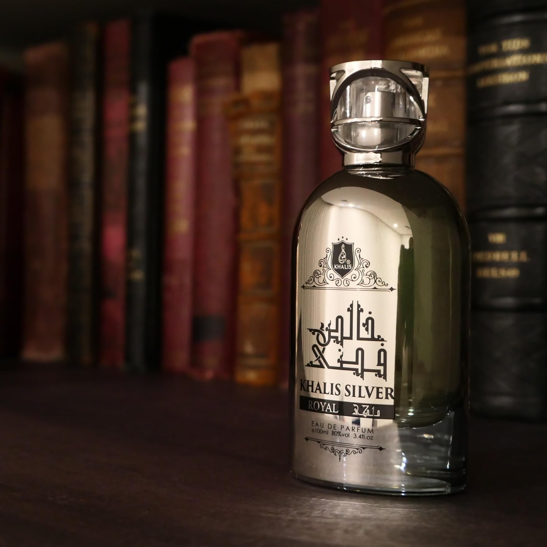 Maison d'Orient Silver Royal Eau de Parfum 3.4 oz | Unisex Oriental Leather with Bergamot, Cardamom & Saffron