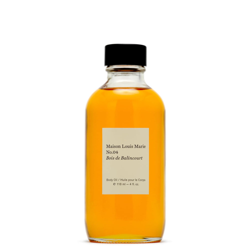 Maison Louis Marie No.04 Bois de Balincourt Natural Body Oil – Luxury Clean Beauty, Non-Toxic Fragrance (4 fl oz / 118 ml)