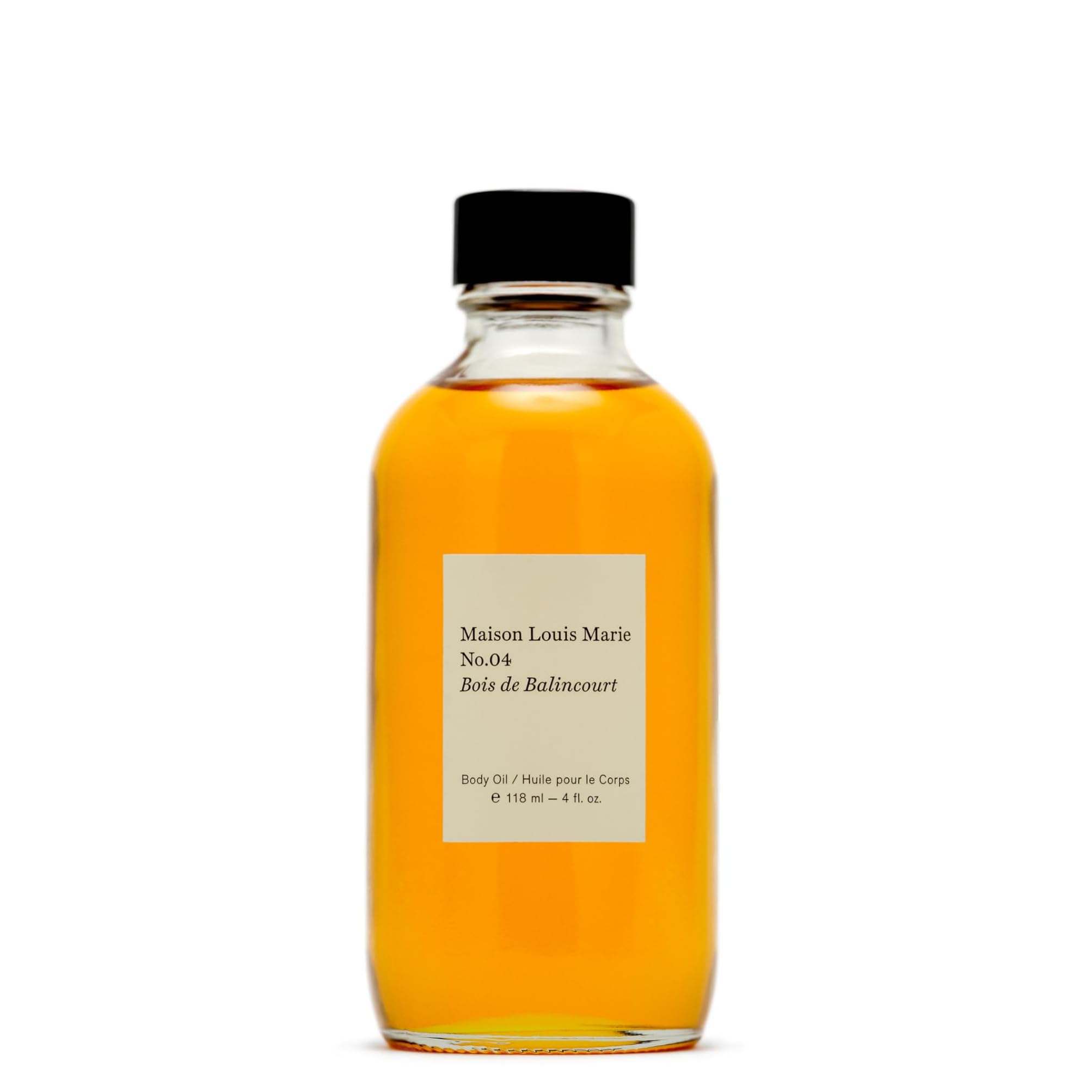 Maison Louis Marie No.04 Bois de Balincourt Natural Body Oil – Luxury Clean Beauty, Non-Toxic Fragrance (4 fl oz / 118 ml)