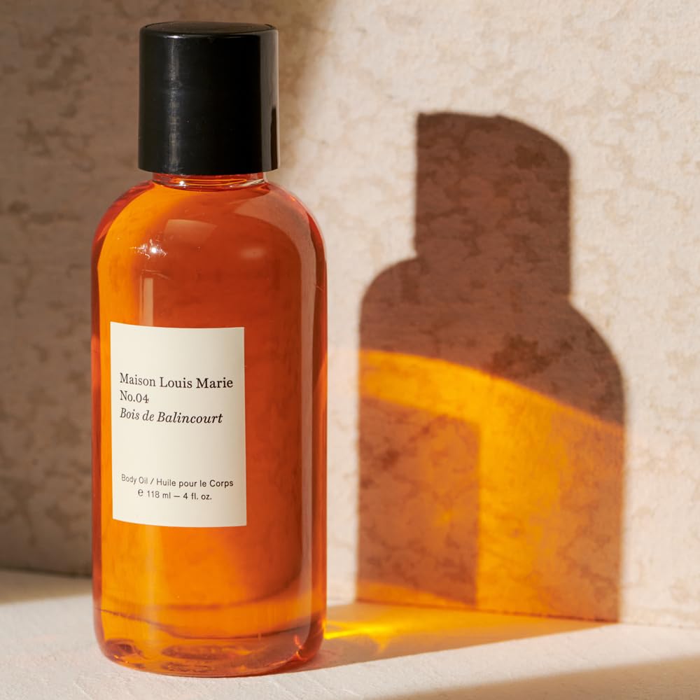 Maison Louis Marie No.04 Bois de Balincourt Natural Body Oil – Luxury Clean Beauty, Non-Toxic Fragrance (4 fl oz / 118 ml)