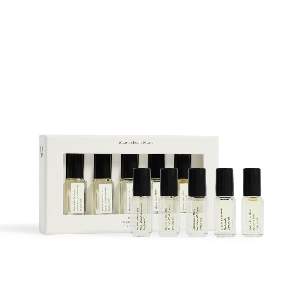 Maison Louis Marie 5-Piece Natural Roll-On Perfume Oil Discovery Set | Vegan, Cruelty-Free Fragrance Oils