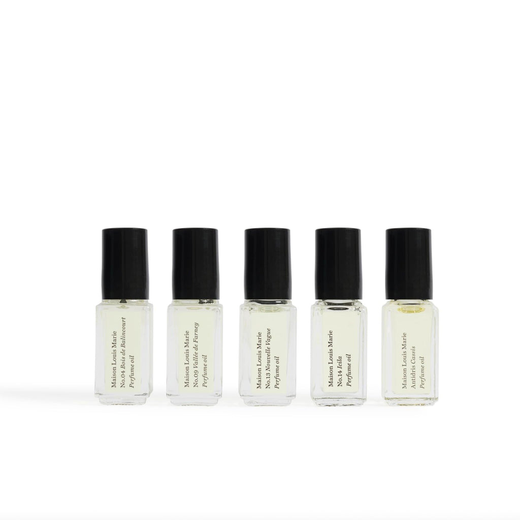 Maison Louis Marie 5-Piece Natural Roll-On Perfume Oil Discovery Set | Vegan, Cruelty-Free Fragrance Oils