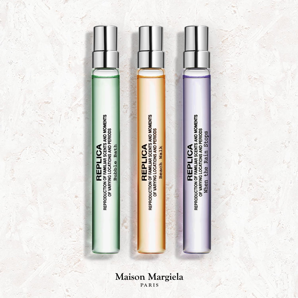 Maison Margiela Replica Fresh Fragrance Travel Set – Trio Discovery (When The Rain Stops, Bubble Bath, Beach Walk) 0.3oz Each