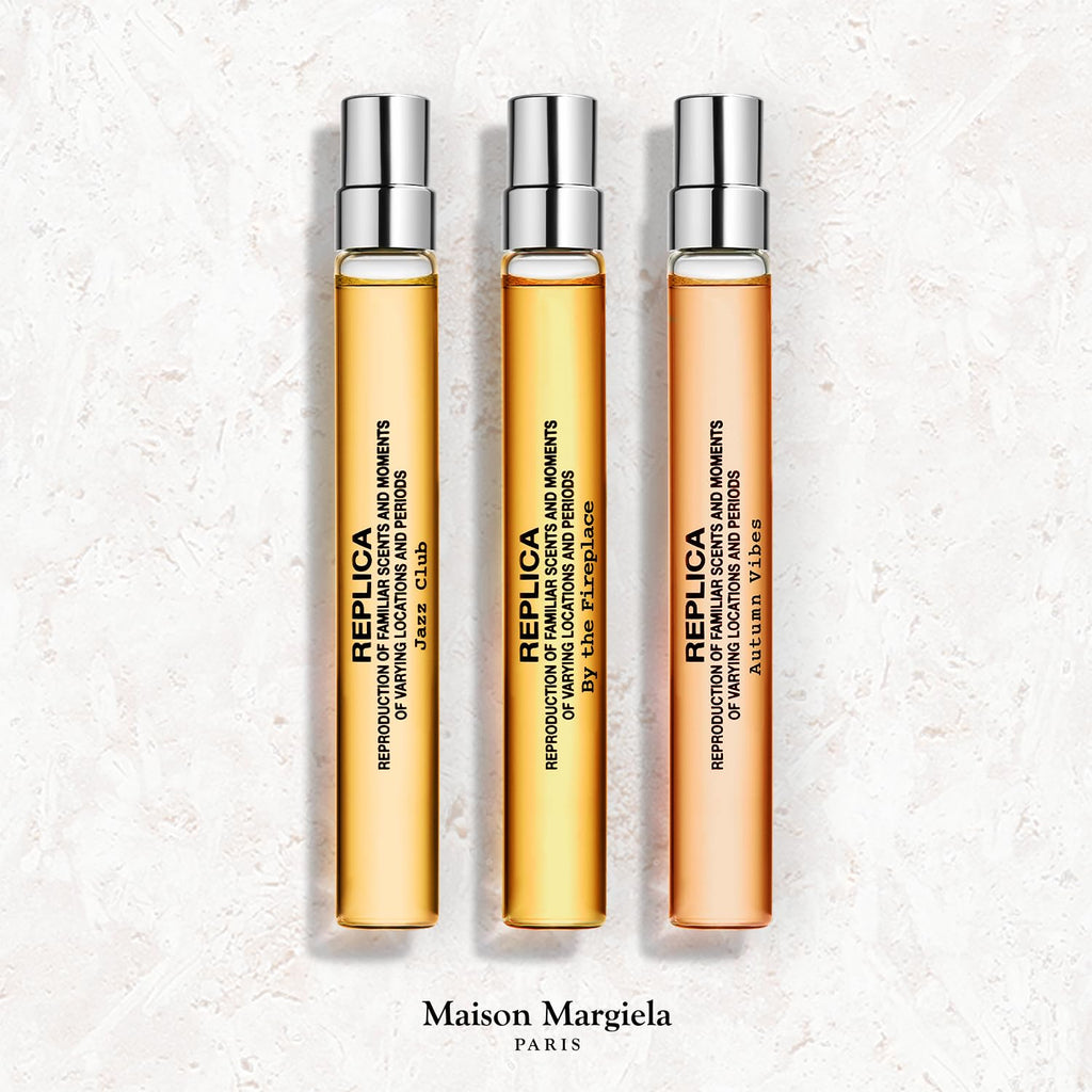 Maison Margiela Replica Warm & Spicy Travel Set – Jazz Club, By the Fireplace & Autumn Vibes (0.3 oz each)
