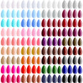 Maitys Almond Press-On Nails – 36 Colors, 864 Pcs | Glossy Full-Cover Nails for Women