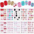 Maitys 240 Pcs Children False Nails – 10 Boxes Short Press-On Rainbow Kit