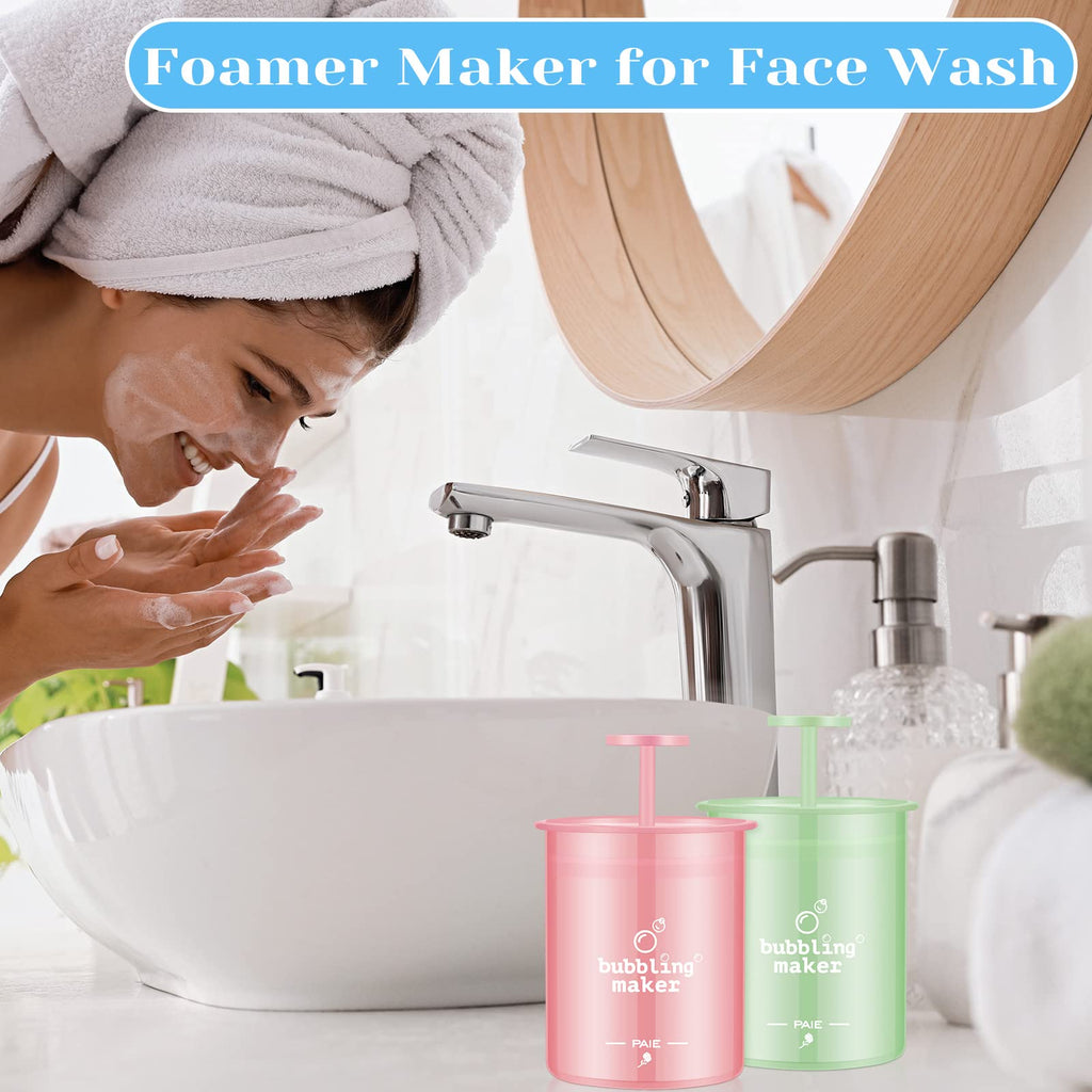 Maitys 4 Pcs Face Foam Maker – Travel-Friendly Face Wash Foamer Kit