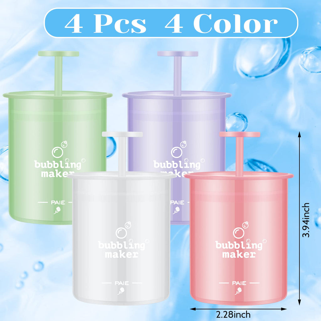 Maitys 4 Pcs Face Foam Maker – Travel-Friendly Face Wash Foamer Kit